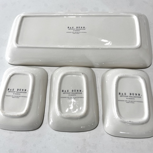 Rare Rae Dunn Artisan Collection Herb Dish Set - Picture 2 of 7